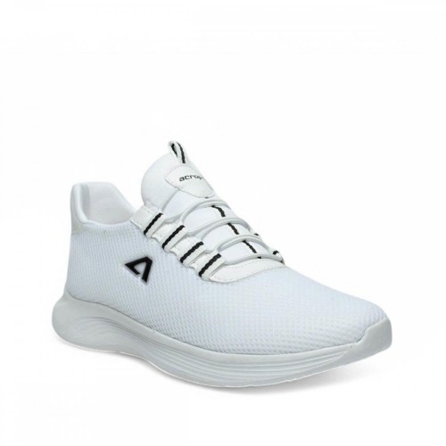 Acropol 127 Erkek Anorak Beyaz Siyah +6 Cm Spor Ayakkabı